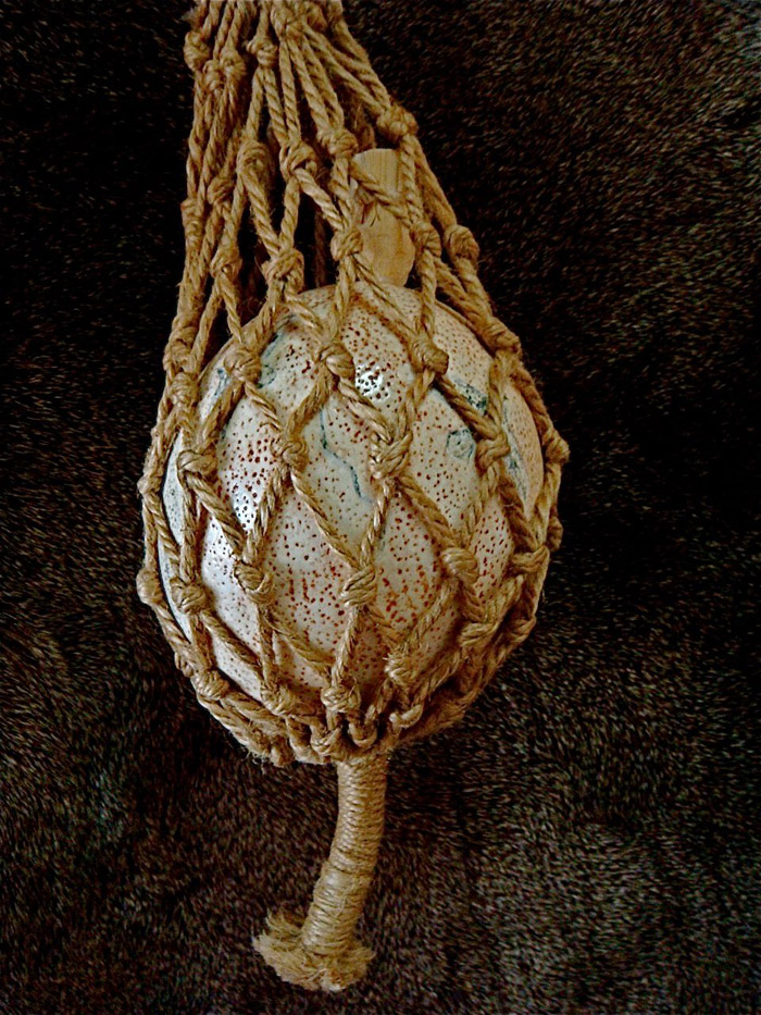 Ostrich-Egg Water Canteen